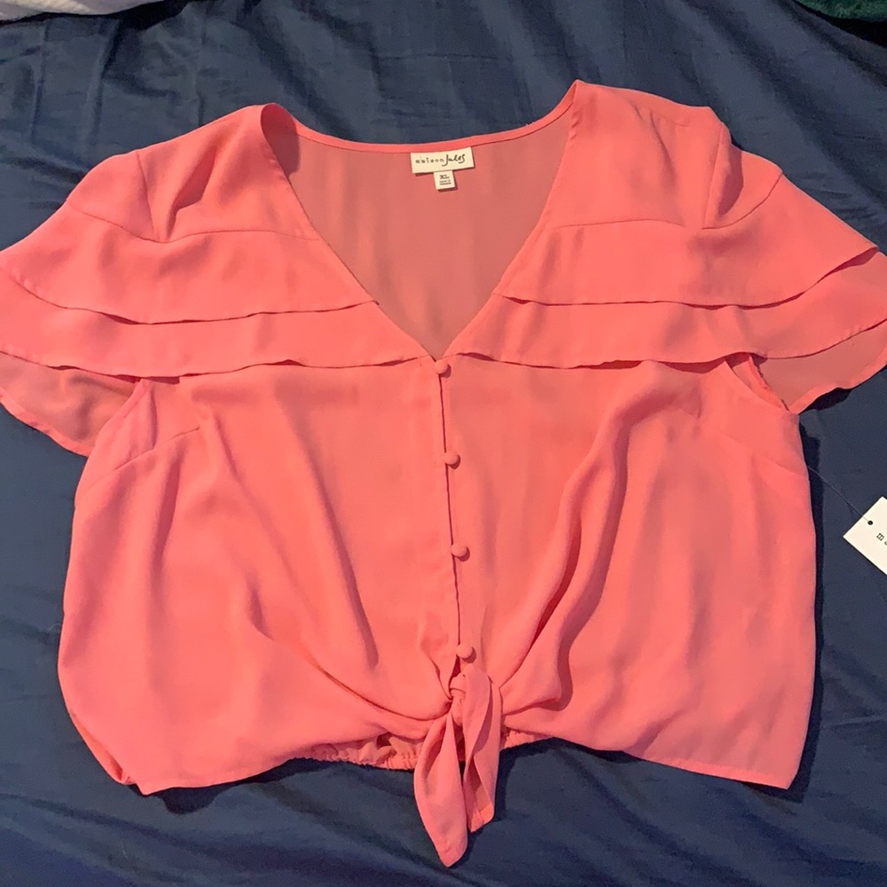 Madison Jules Coral Sand Top